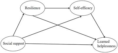 How social support influences learned helplessness in lung cancer patients: the chain mediation role of individual resilience and self-efficacy